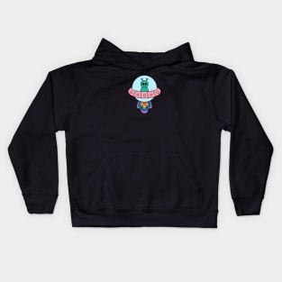 ufo alien pride rainbow Kids Hoodie